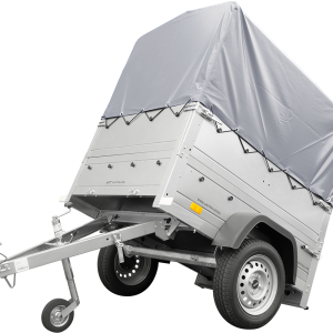 Remorque haute 150x106 Garden Trailer 150 KIPP avec bâche grise et rehausses