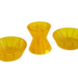 Kit: diabolo profilé avec deux couvercles d'extrémité PVC Knott