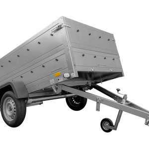 Remorque auto Garden Trailer 230 KIPP 2,30x1,25 m avec rehausses et roue jockey