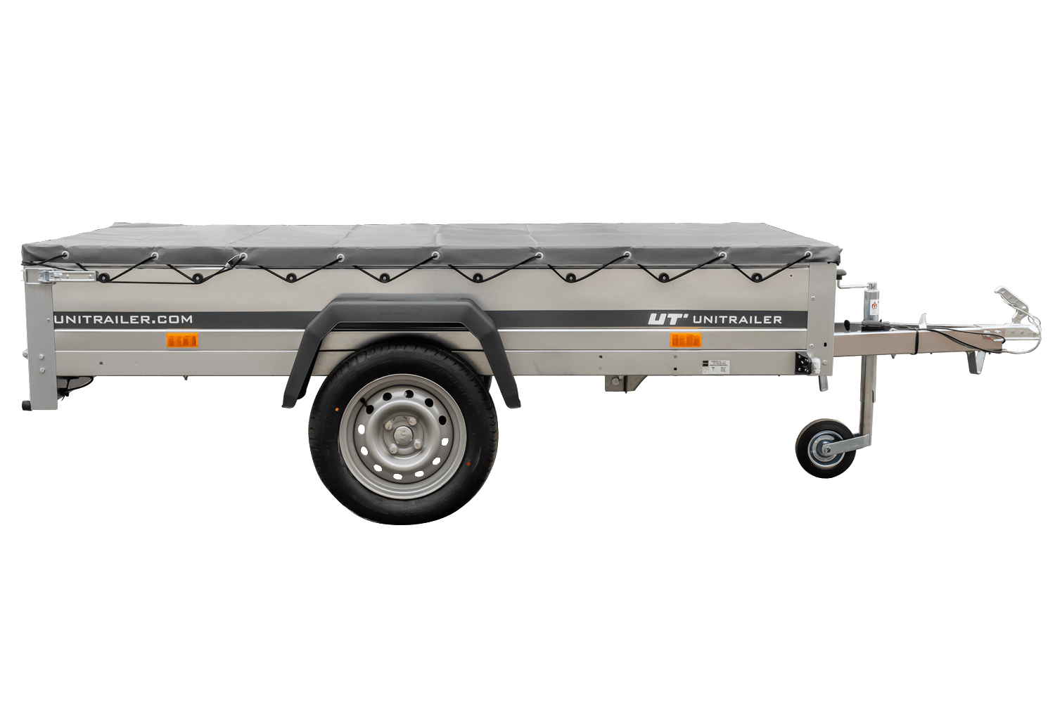 Remorque galvanisée 230x125 Garden Trailer 230 KIPP avec bâche et roue jockey – Image 5