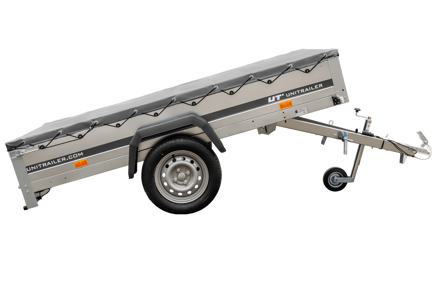 Remorque galvanisée 230x125 Garden Trailer 230 KIPP avec bâche et roue jockey – Image 7