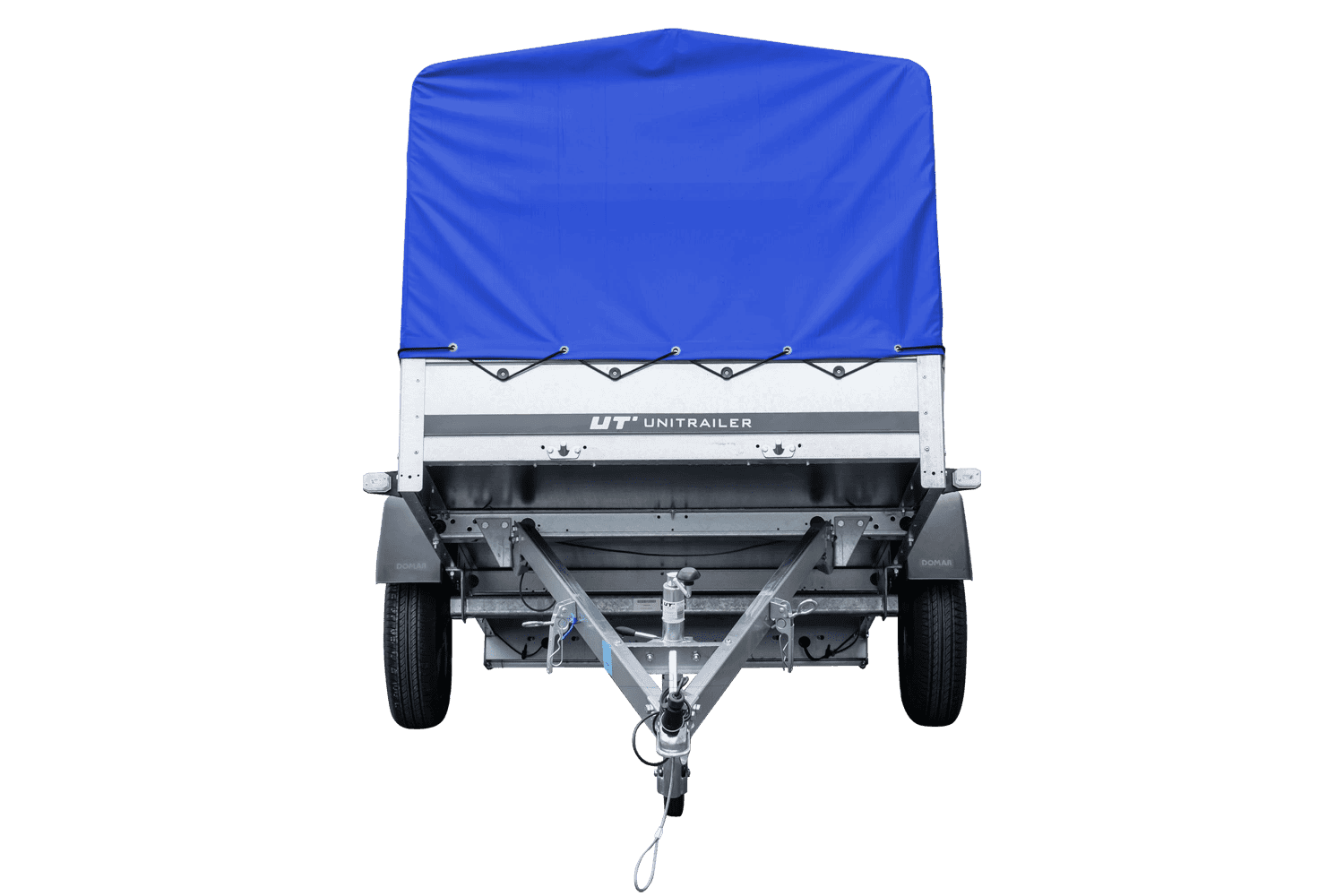 Remorque routière 230 KIPP – Bâche haute bleue, arceau H-800 et roue jockey – Image 7