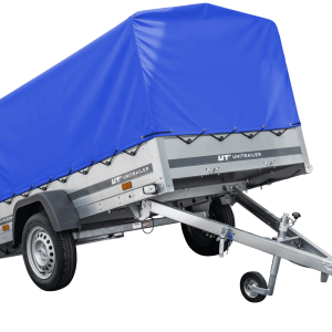Remorque routière 230 KIPP – Bâche haute bleue, arceau H-800 et roue jockey