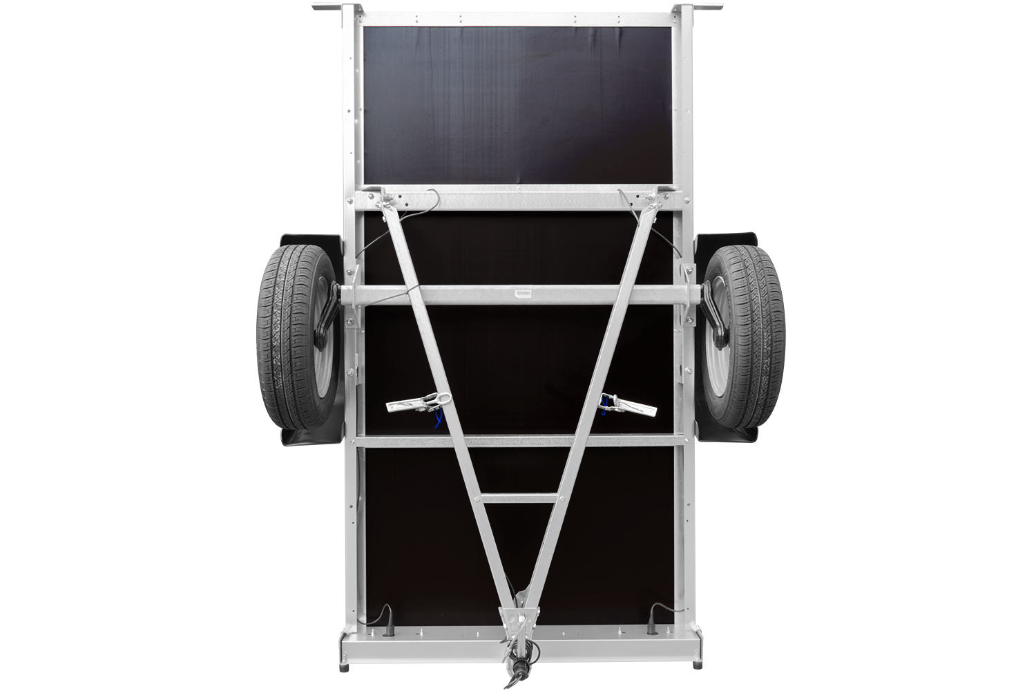 Remorque tôle Garden Trailer 200 KIPP 200x106 cm avec rehausses grillagées, bâche haute et arceau – Image 7