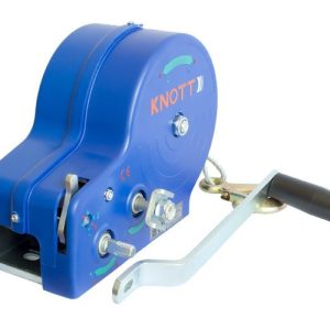 Treuil 1135 kg Knott à câble, boîtier bleu