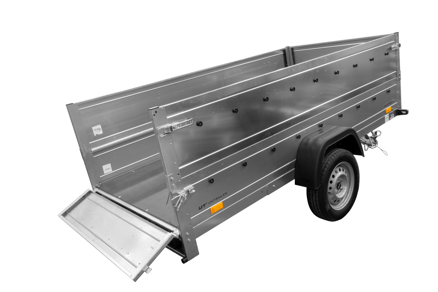 Unitrailer Remorque de Jardin 264 KIPP (Neuve) avec roue jockey et planches BIS – Image 5