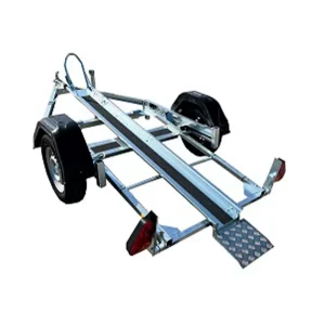 Remorque Porte-Moto Basculante PRATIC 1 Rail – Compacte – PTAC 400 Kg.
